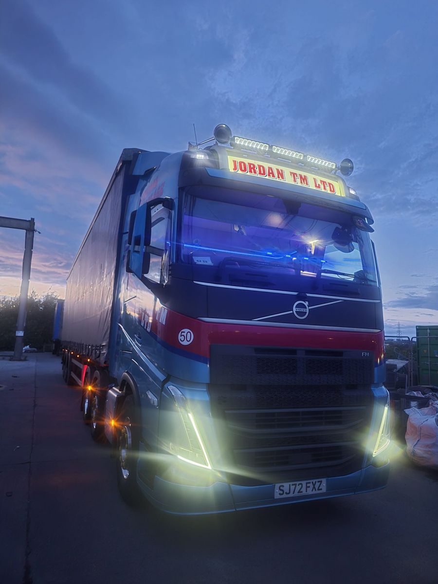 Our Volvo Truck at night